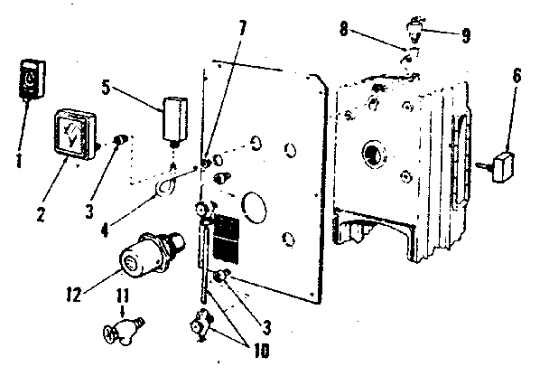 Kenmore 229962381 control and gauge installation (steam) diagram