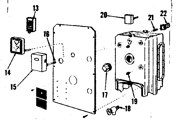 Kenmore 229962381 control and gauge installation (water) diagram