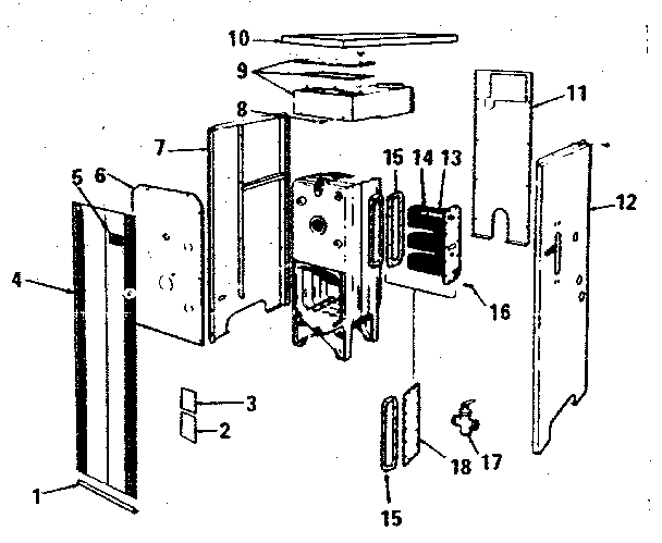 Kenmore 229962372 jacket parts and accessories diagram