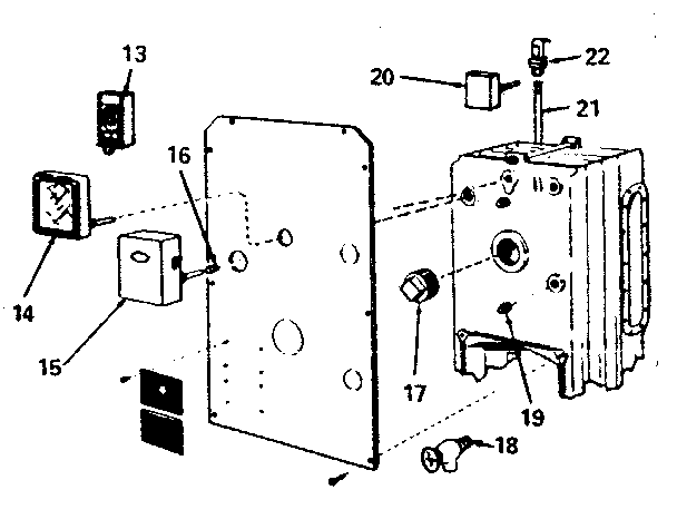 Kenmore 229962372 control and gauge installation (water) diagram