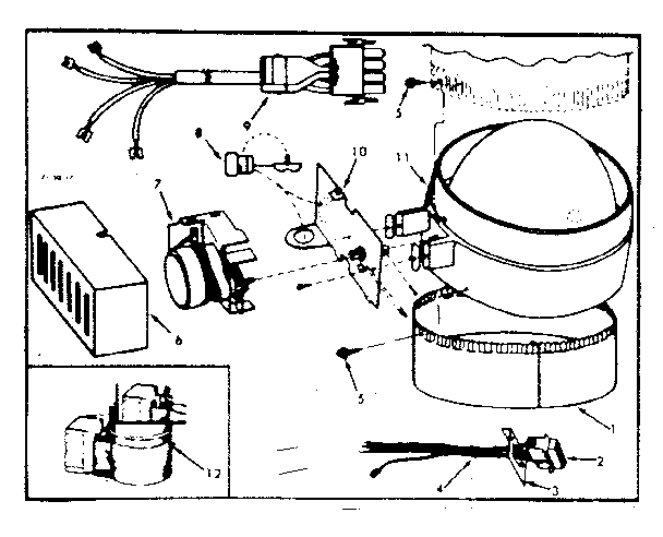 Kenmore 867764221 damper assembly diagram