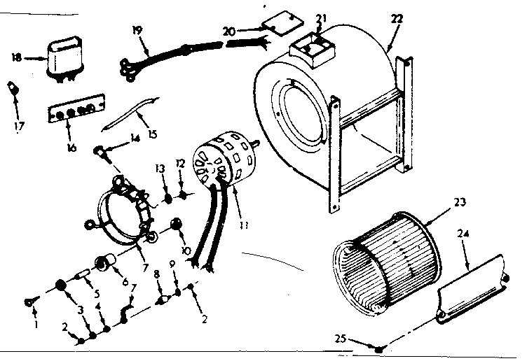 Kenmore 867764911 h-q blower assembly diagram