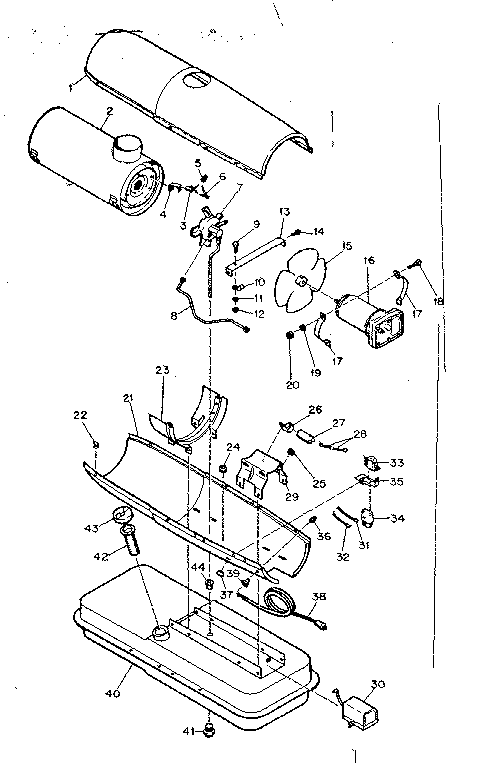Kenmore 583404160 heater assembly diagram