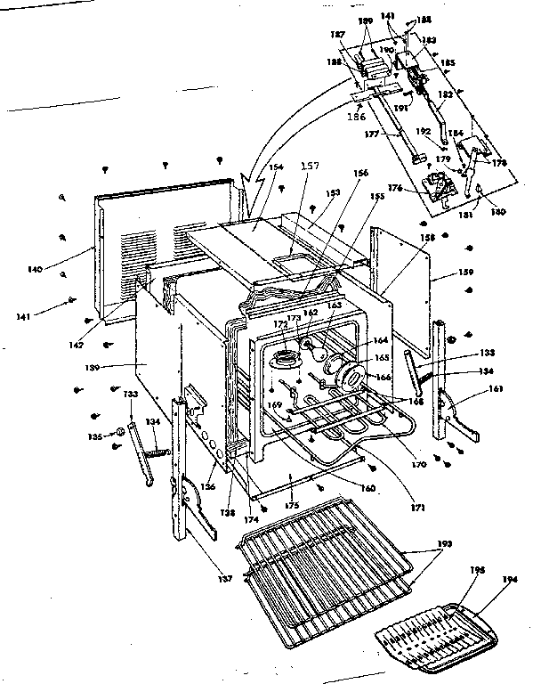 Kenmore 1554537790 oven parts diagram