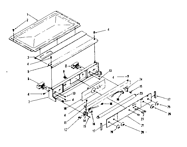 Kenmore 1037886840 control section diagram