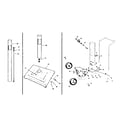 Kenmore 2582337670 post, patio base and economy cart parts diagram