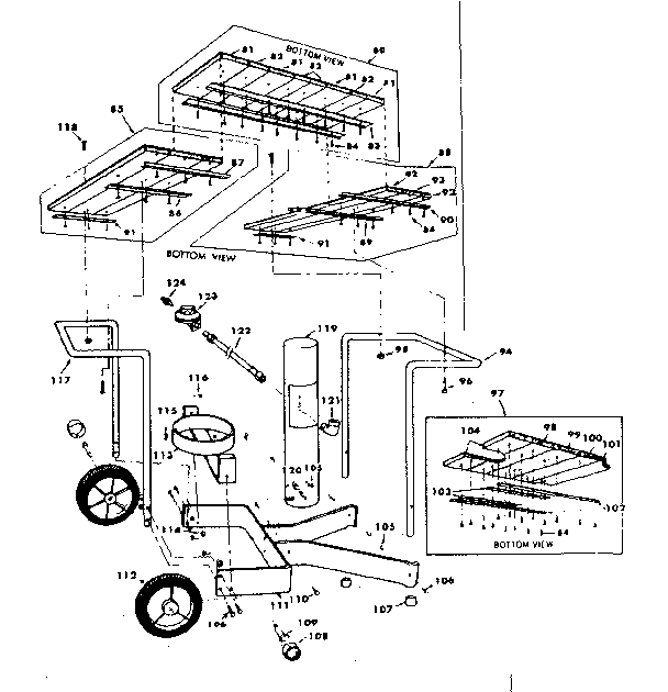 Kenmore 2582337631 deluxe cart diagram