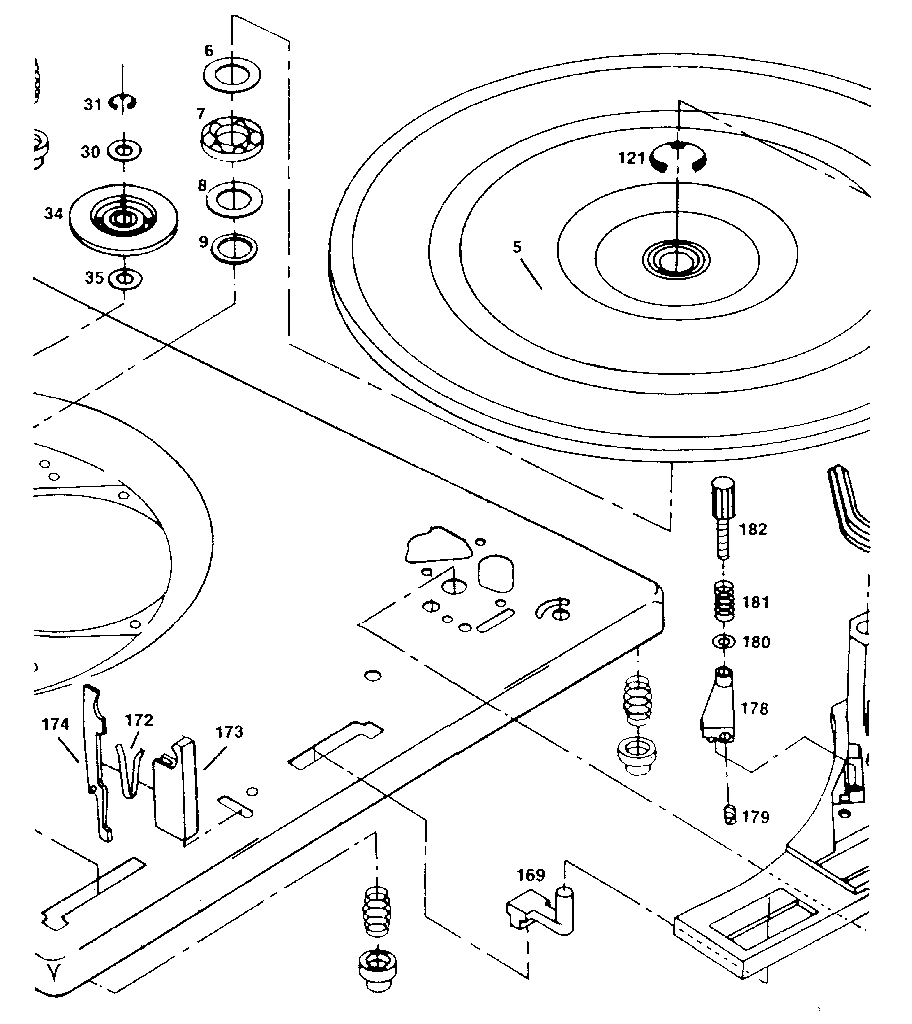 LXI 40091822801 record changer diagram