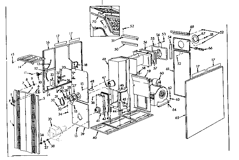 Kenmore 86774184 furnace assemblies diagram