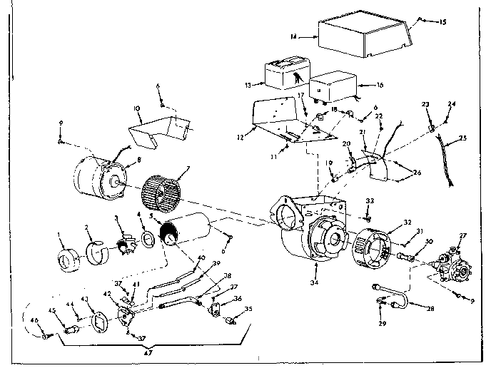 Kenmore 86774184 oil burner assembly diagram