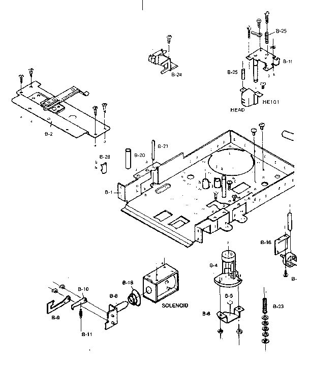 LXI 40091307800 tape deck diagram