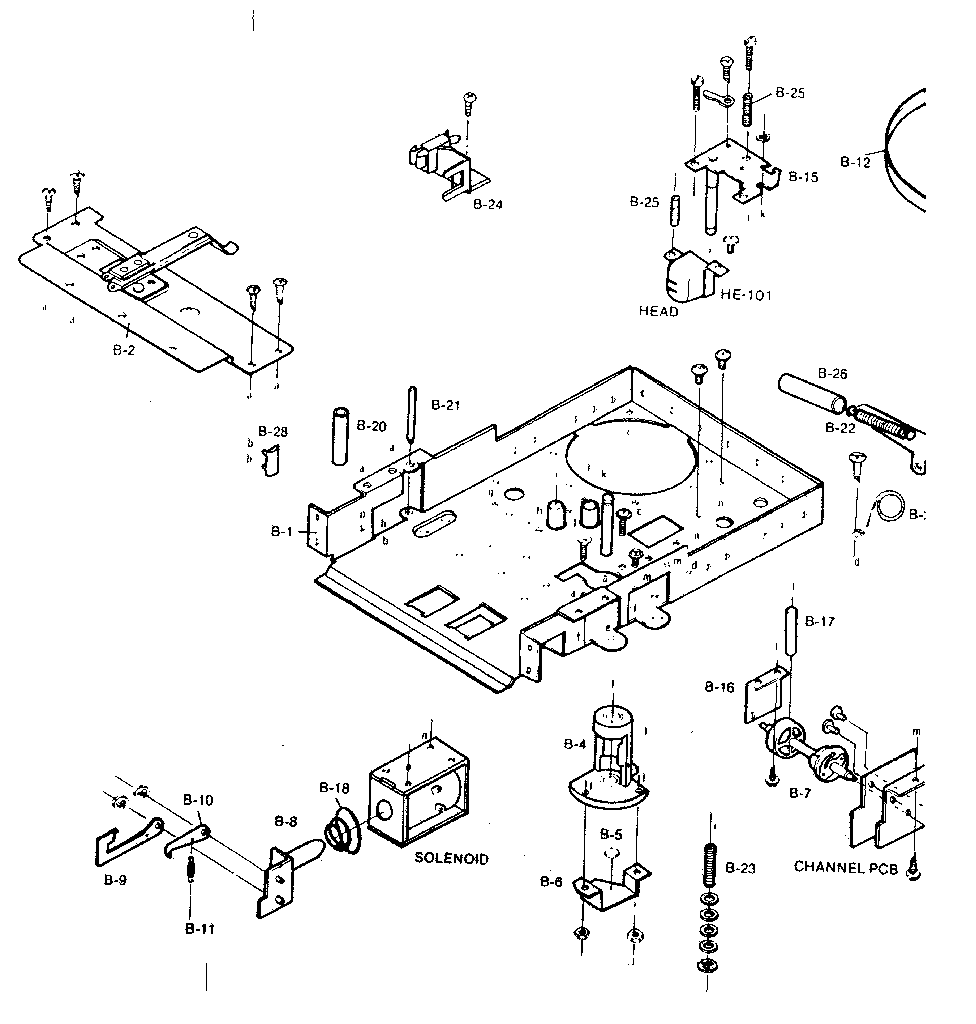 LXI 40091426800 tape deck diagram