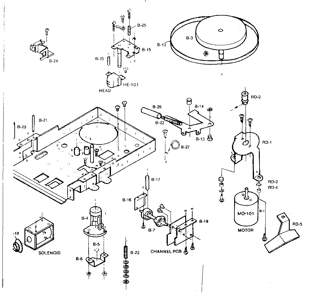 LXI 40091426800 tape deck diagram