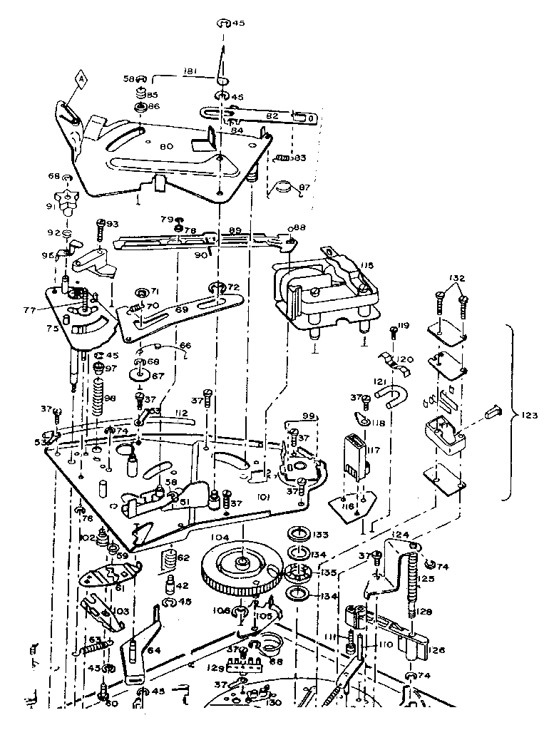 LXI 40091426800 record changer diagram