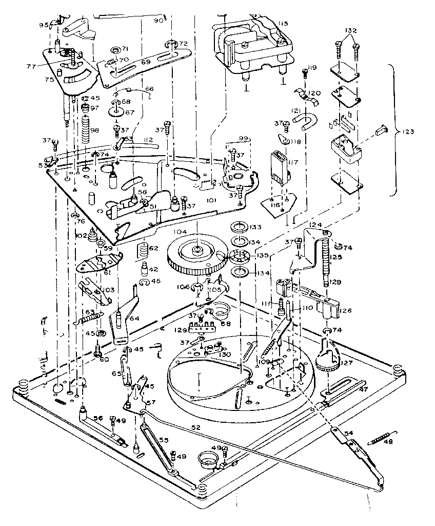 LXI 40091426800 record changer diagram
