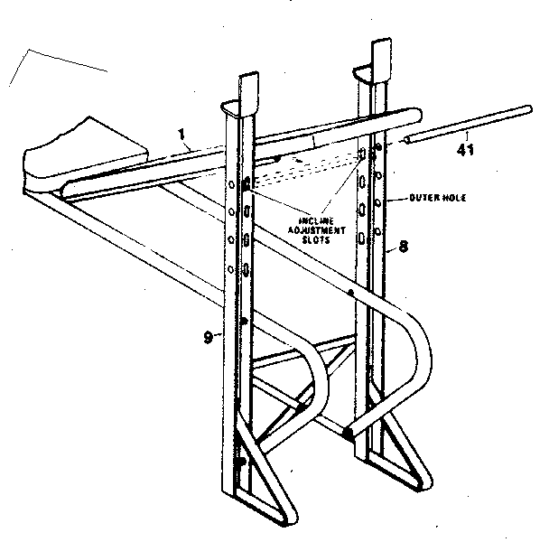 Lifestyler 374154442 barbell support diagram