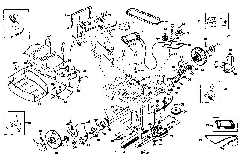 Craftsman 917374321 drive assembly diagram
