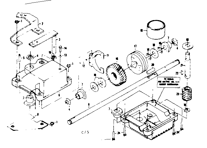 Craftsman 917374321 gear case assembly diagram