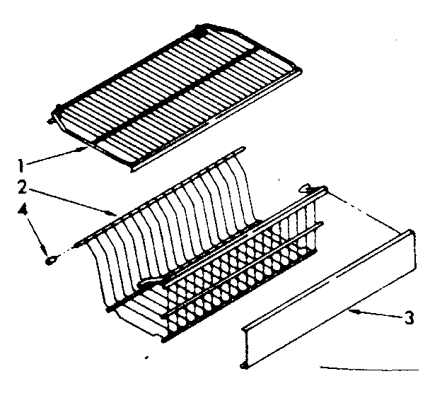 Kenmore 1068261380 shelf parts diagram