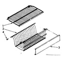 Kenmore 1068261380 shelf parts diagram