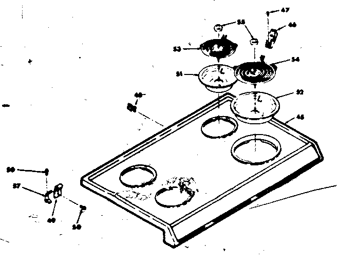 Kenmore 6286408211 cooktop assembly diagram