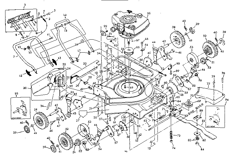 Craftsman 131978221 mower deck diagram