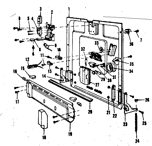 Kenmore 587797500 inner door details diagram