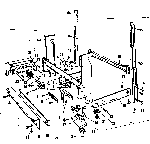 Kenmore 587797500 frame details diagram