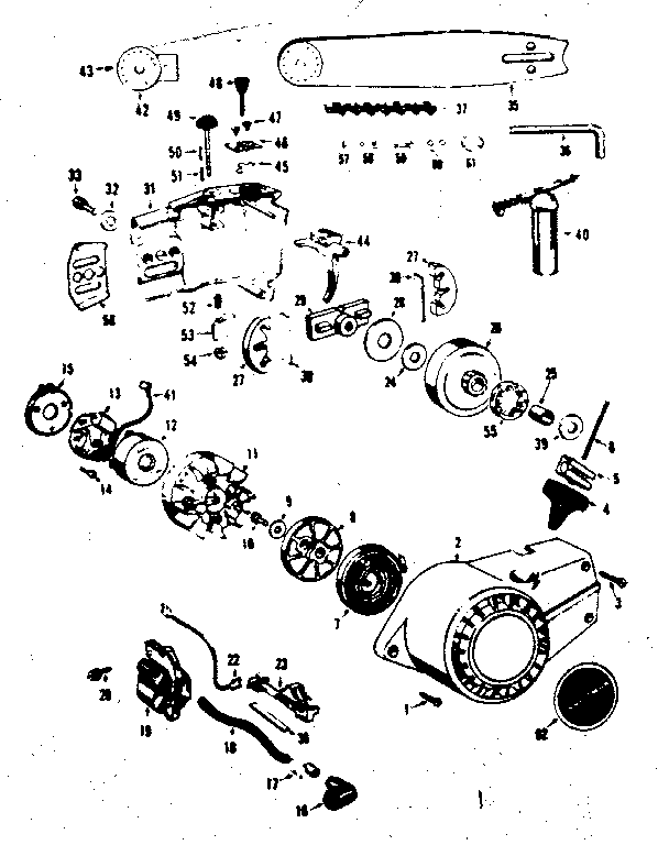 Craftsman 358350851 starter assembly diagram