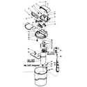 Kenmore 62534734 major component assemblies and associated parts diagram
