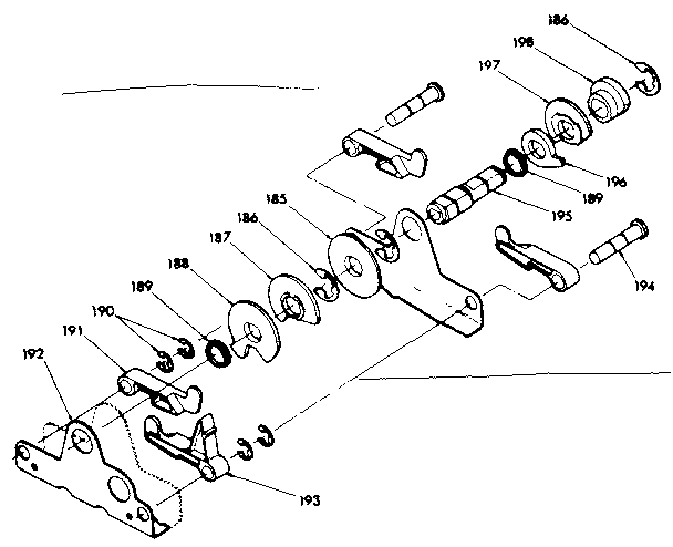 Kenmore 62534734 cam nest assembly diagram