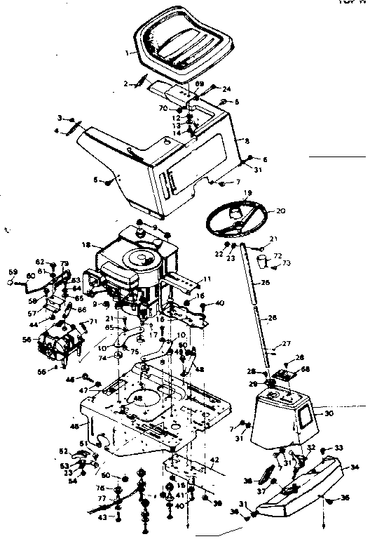 Craftsman 502256132 top half diagram