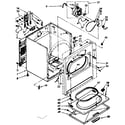 Kenmore 11086581110 cabinet parts diagram