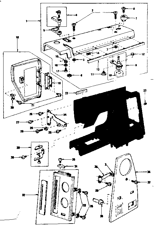 Kenmore 3851788180 base assembly diagram