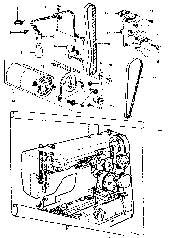 Kenmore 3851788180 motor assembly diagram