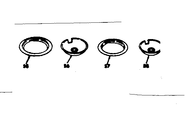 Kenmore 6284538551 optional porcelain pan and chrome ring kit diagram