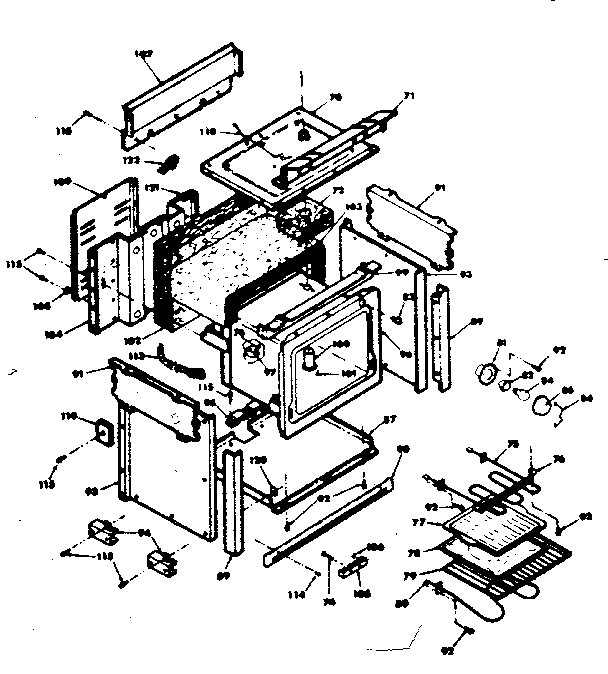 Kenmore 6284538551 body assembly diagram