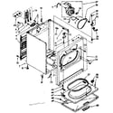 Kenmore 11086573730 cabinet parts diagram
