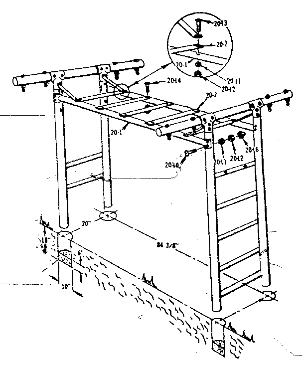 Sears 70172547-1 t. frame assembly diagram