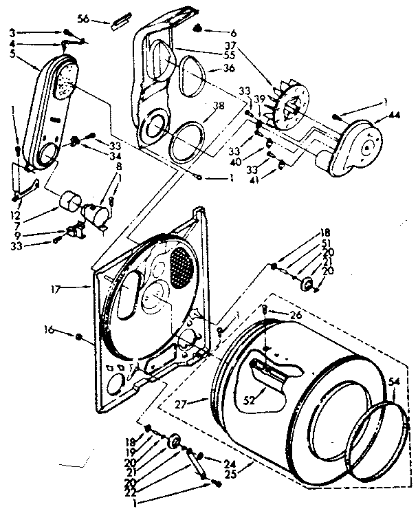 Kenmore 11087470100 bulkhead parts diagram
