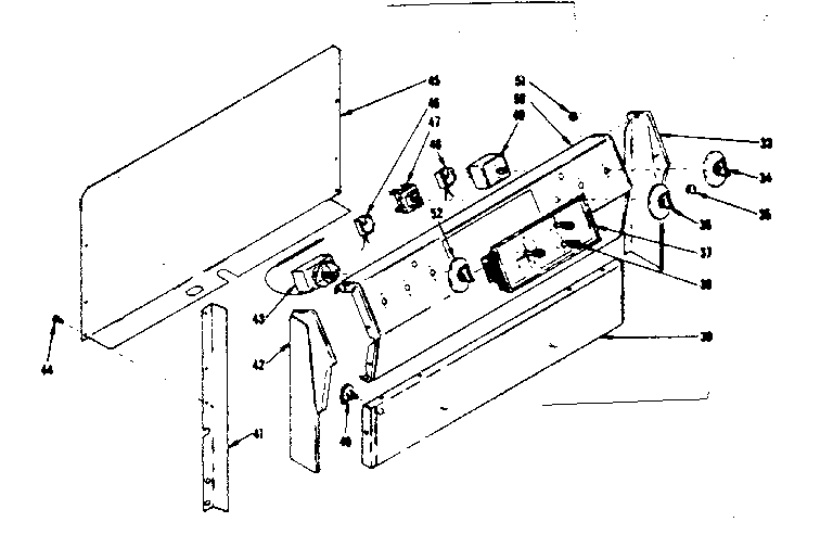 Kenmore 1199067510 backguard section diagram