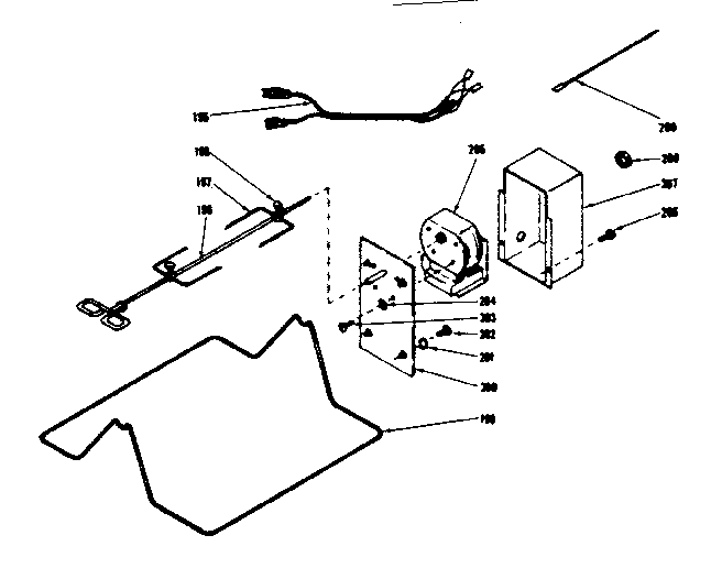 Kenmore 1199067510 rotisserie kit diagram