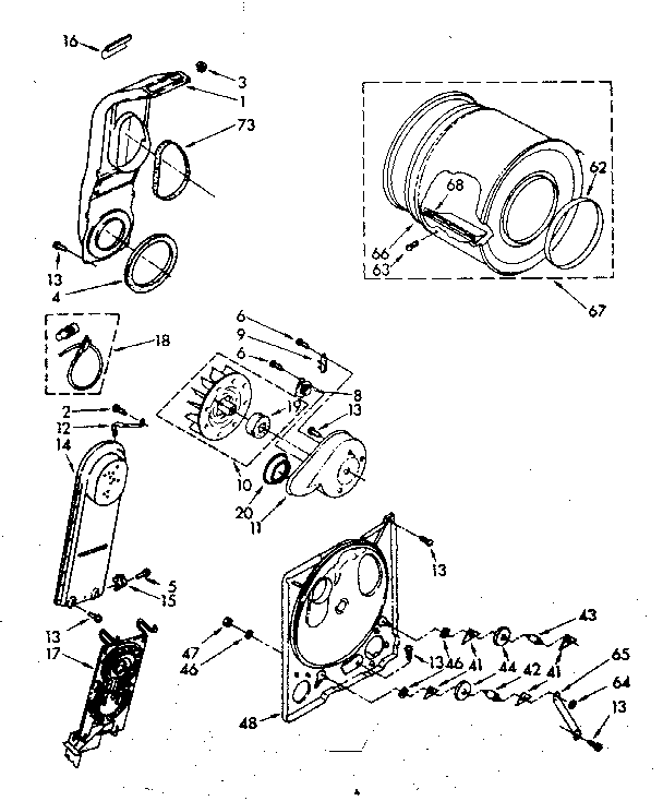 Kenmore 11086515120 bulkhead parts diagram