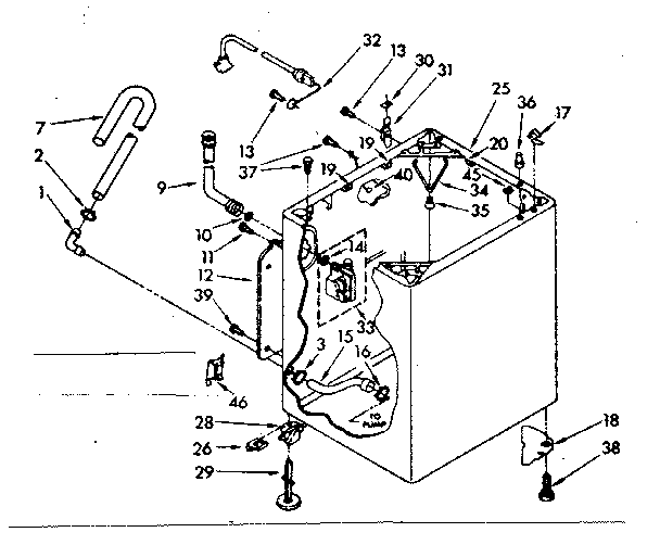 Kenmore 11082406830 cabinet parts diagram