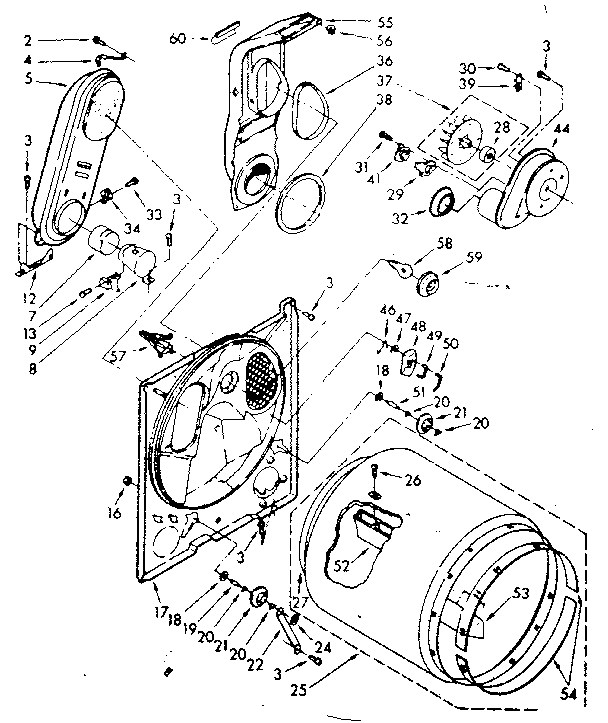 Kenmore 11087582820 bulkhead parts diagram