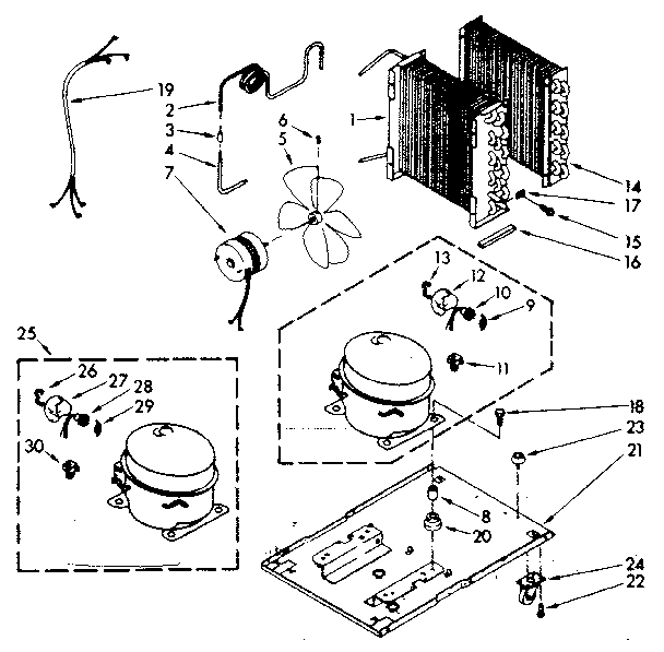 Kenmore 106850303 unit parts diagram