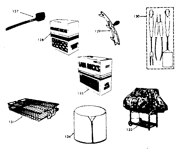 Kenmore 2581065180 optional accessories diagram