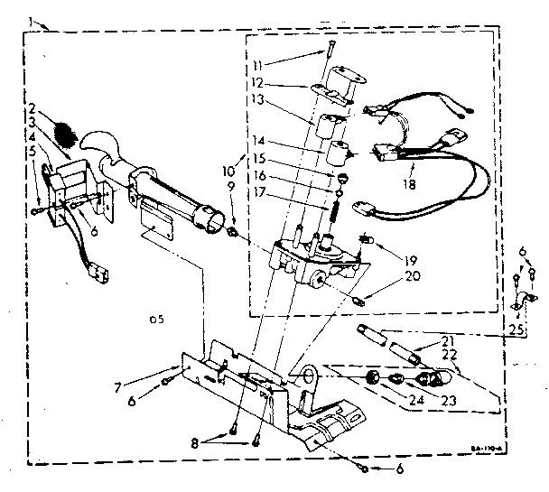 Kenmore 11087545120 694670 burner assembly diagram