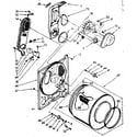 Kenmore 11087406850 bulkhead parts diagram