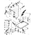 Kenmore 11087406850 top and coin box parts diagram